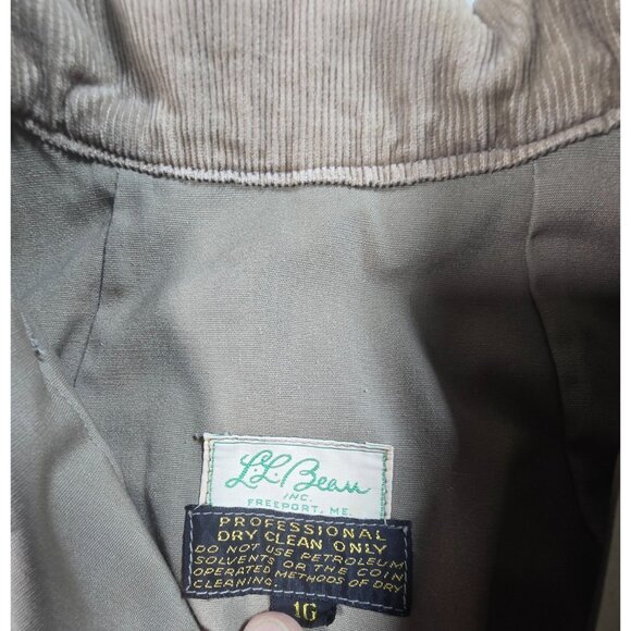 VTG 1960s LL Bean Women’s 10 Safari Field Jacket Script Logo Hunting Utility - Picture 3 of 16